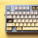 soulcats bakery keycaps 2025 pbt pc transparent dye-sub full set kawaii baking cat croissant oven 140 keys
