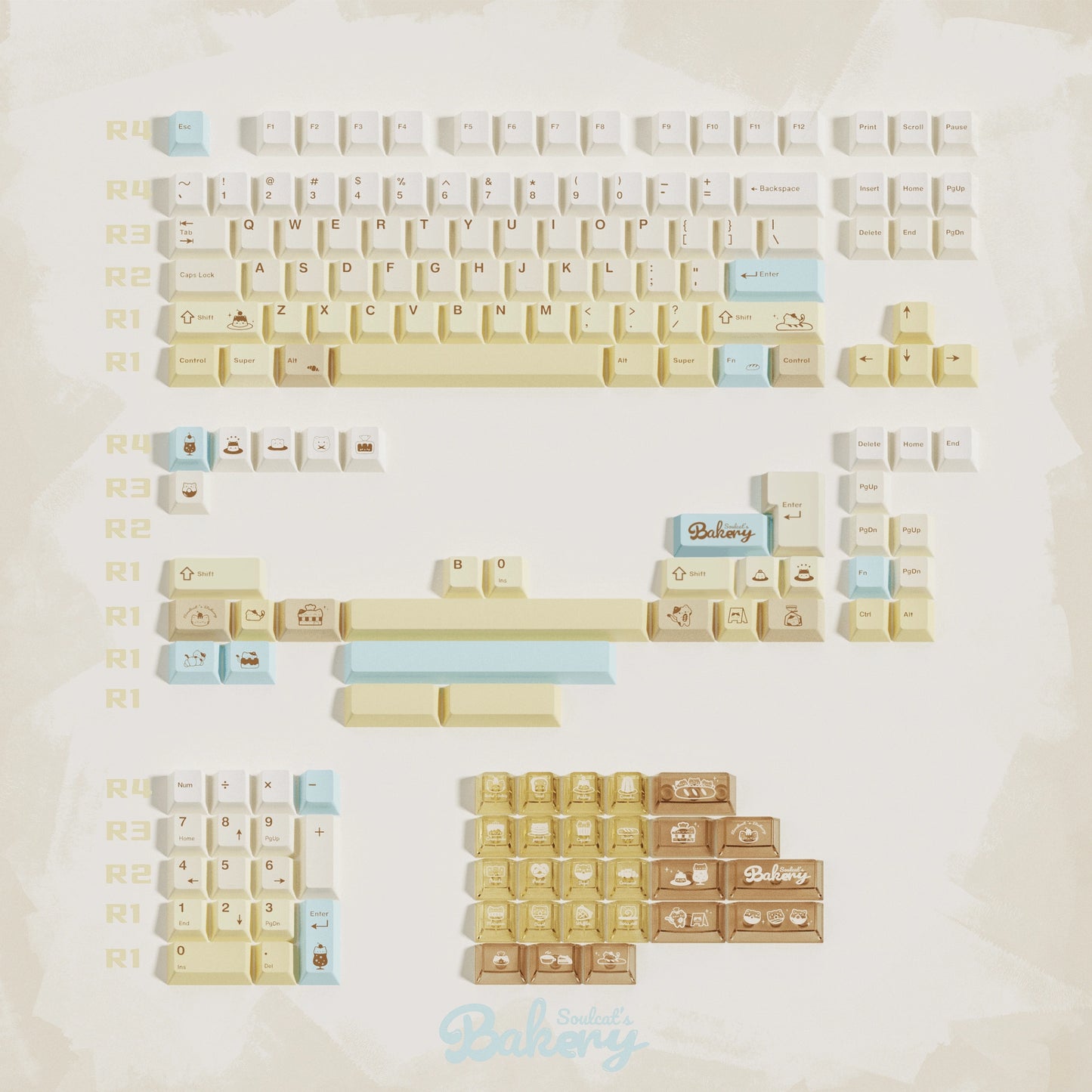 Bakery Keycaps– PBT+PC | ARKTCAT x SOULCAT