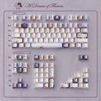 A Dream of Flowers Pearlescent Keycap Set - 121 keys PBT Dye-Sub | Arktcat x U're