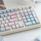 Cheese Bunny Keycap Set | Pastel Bunny Cartoon PBT Keycaps