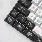 Sweet Cheese Pastry Keycaps Set – 152 Keys Rainbow Pastel PBT Dye-Sub, OEM Profile