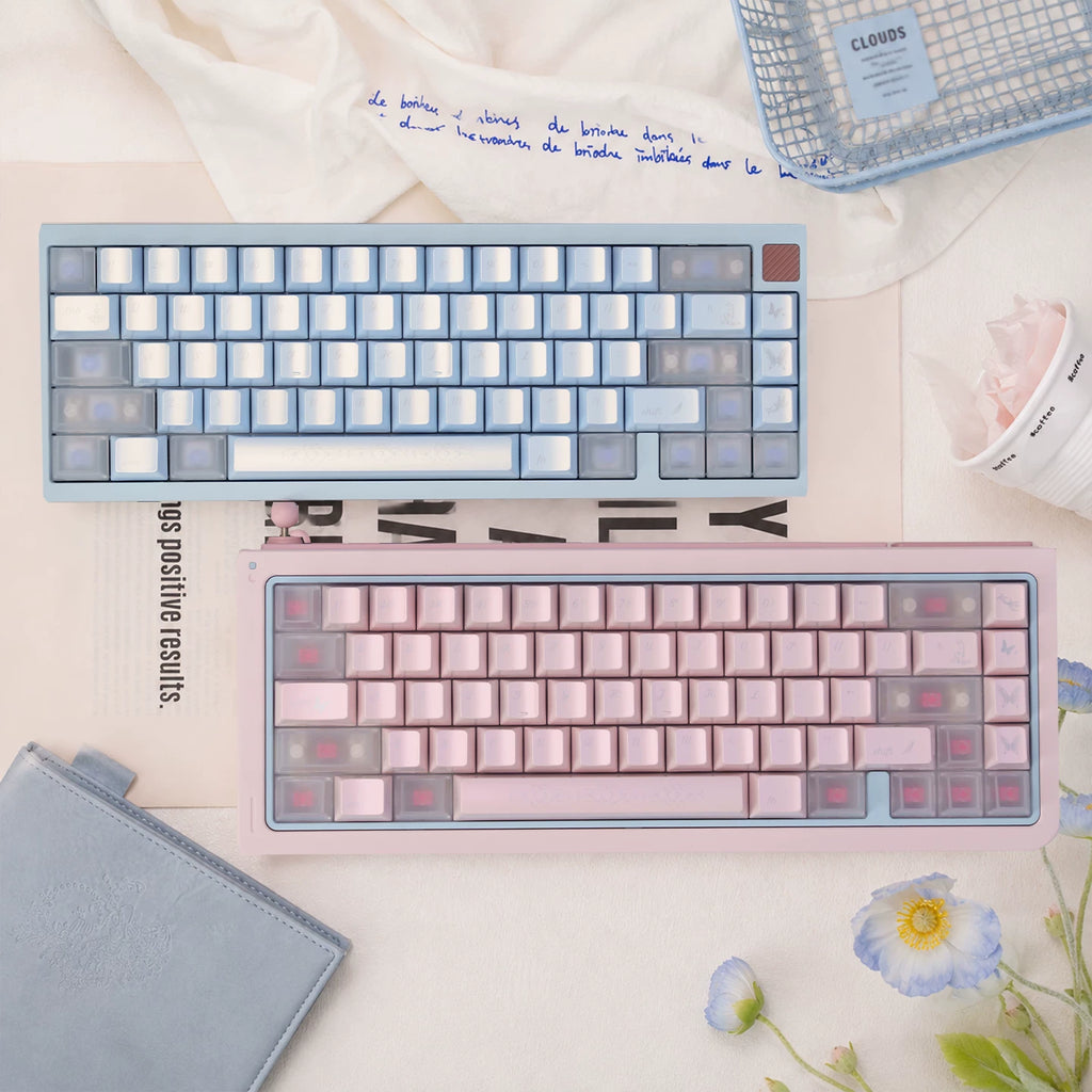 Brocade of Drifting Light Pearlescent PBT Keycap Set – Cherry Profile | U're Lab