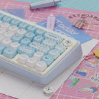 Cinnamoroll Cute Blue Keycap Set – PBT Dye-Sublimation Keycaps for Mechanical Keyboards (MOA & Cherry Profiles)