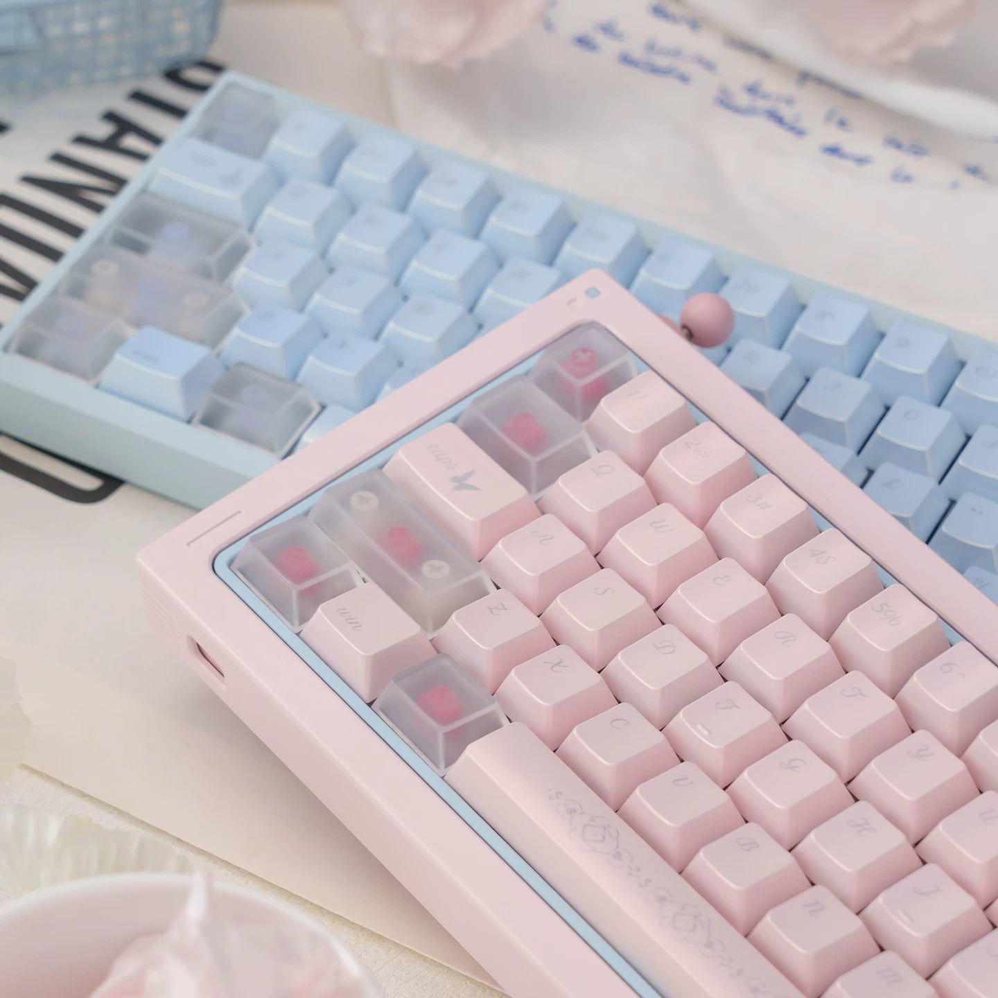 Brocade of Drifting Light Pearlescent PBT Keycap Set – Cherry Profile | U're Lab