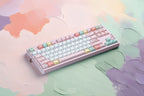 Retro Dessert Shop Keycap Set 🍒🧁- PBT Dye-Sub Kawaii Set | Keyria Labs