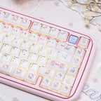 Pink Kitty Cat Cute Transparent Jelly Keycaps | Keyria Labs