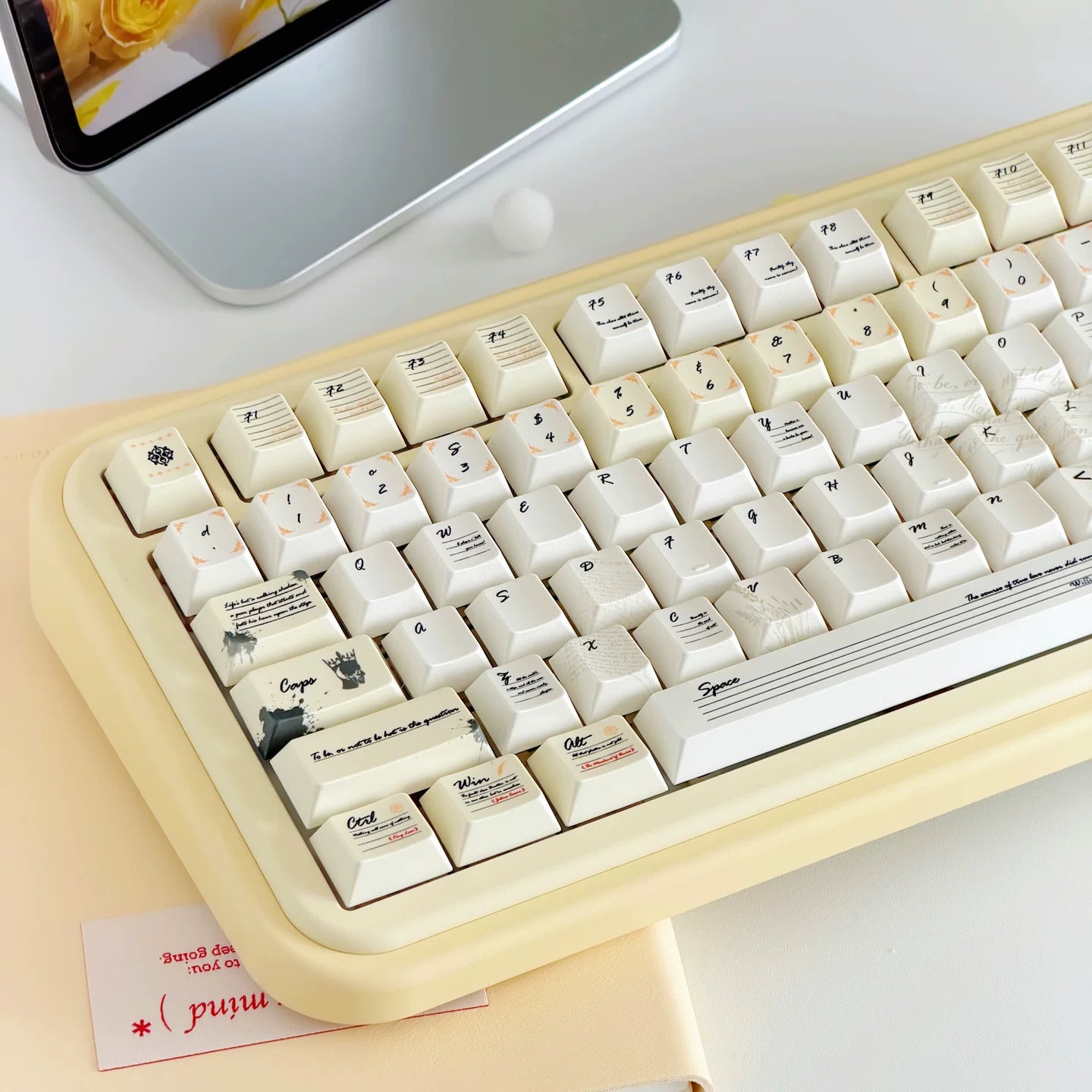 Shakespeare Pearlescent Keycap Set - 121-Key PBT Dye-Sub | Arktcat x U're