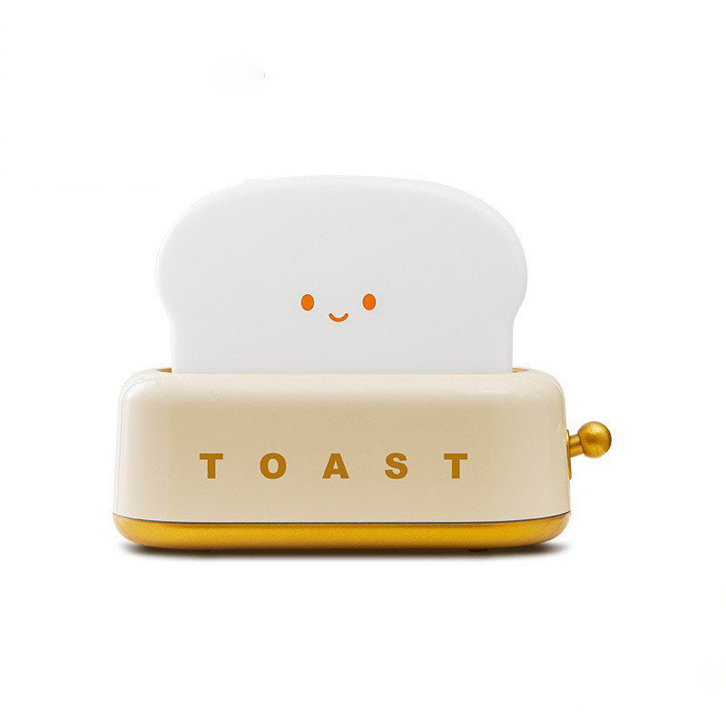 Toast Emotion Lamp – Retro Toaster Dimmable Night Light, USB-C Rechargeable for Bedside & Desk