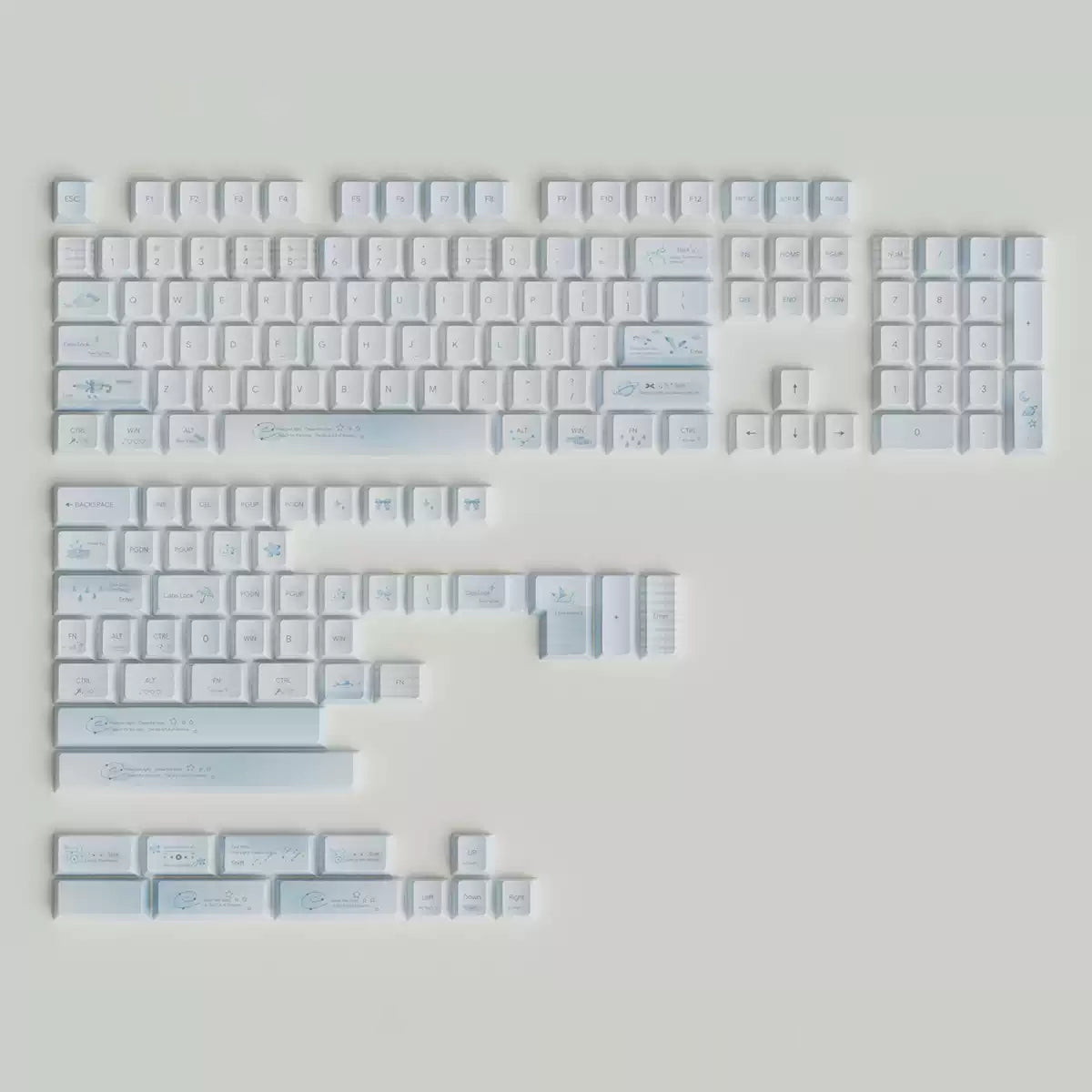 Dream Island Aqua Diary Keycap Set