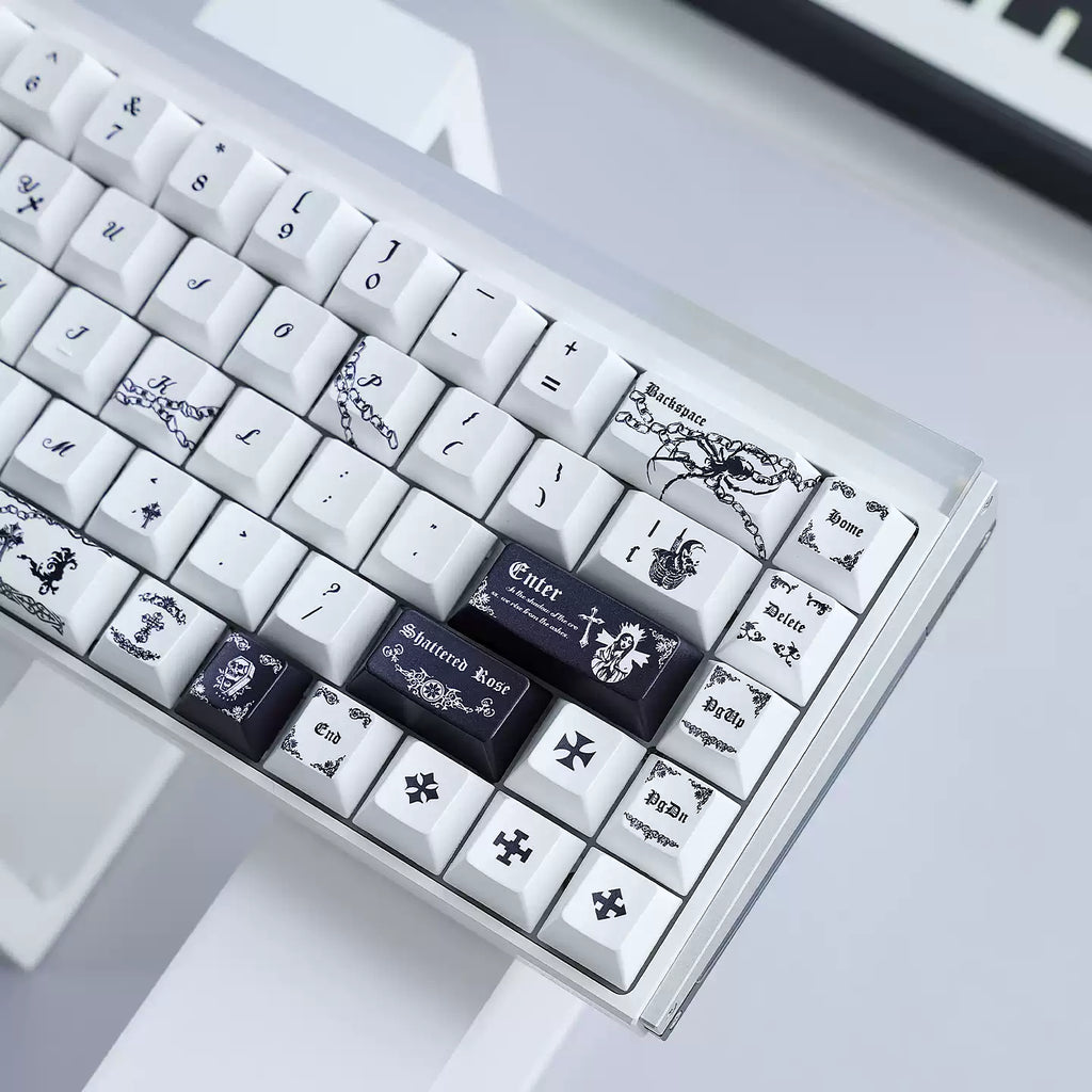Pact of the Dead Gothic Keycap Set - 121-Key PBT Dye-Sub | Arktcat x U're