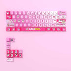 doro keycaps 2025 side printed shine through pbt dye sub pink anime girl full set 140 keys kawaii