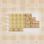 26-Key Transparent PC Novelty Keycap Add-On Kit | Foggy Shine-Through Expansion Pack for MX Keyboards | ARKTCAT x SOULCAT