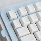 Star Whisper Keycaps Set – Milky White PBT + Translucent PC Constellation Accents, OEM Profile