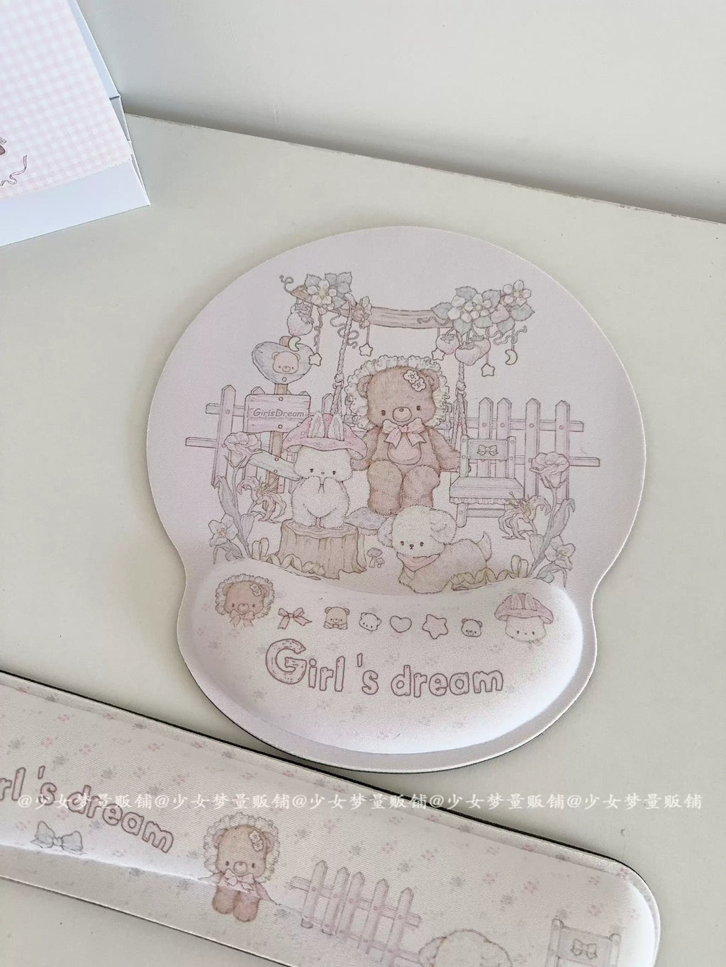Tea Party Ergonomic Wrist Rest Mouse Pad | Cute Kawaii  Wrist Rest Mouse Pad