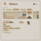 Hakimi Cat Keycap Set | Cozy Warm Latte Brown PBT Cherry Profile Keycaps | 134 Keys | ARKTCAT x U're