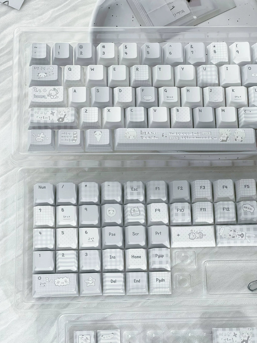 INSOMNIA KAWAII BLUE & WHITE PBT KEYCAP SET - 131 KEYS | ARKTCAT