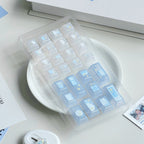 STARLIGHT MINIMALIST BLUE & WHITE PBT+PC KEYCAP SET - CHERRY PROFILE | DOKI LAB