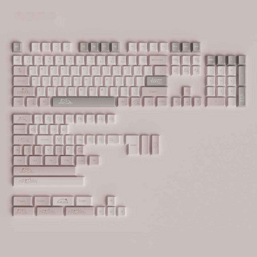 Pink Cat Keycap Set