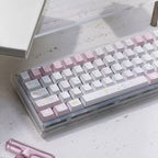 Fairy Garden Keycap Set – Cute Pastel Pink & Milk White PBT Keycaps | U're Lab