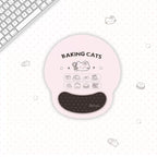 Baking Cats Memory Foam Mouse Pad | Kawaii Ergonomic Wrist Rest