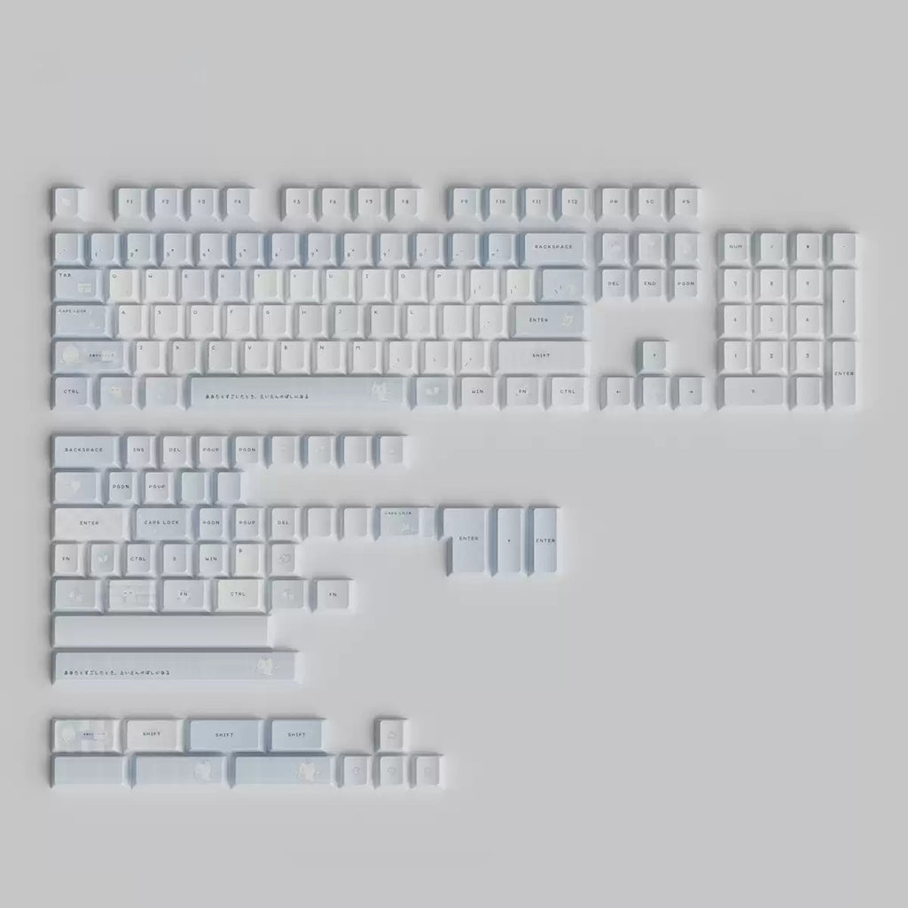Aqua Angel Nurse Cat Keycap Set
