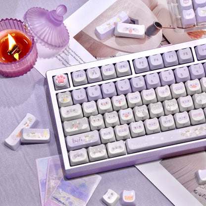 raccoon troop novelty keycaps masked raccoon esc enter spacebar mao profile kawaii 2025