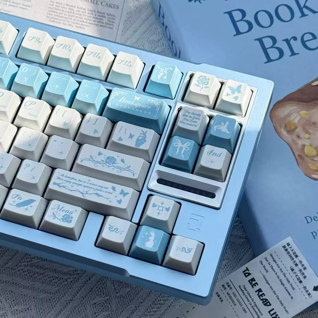 Butterfly Lovers Pearlescent Keycap Set - 121-Key PBT Dye-Sub | Arktcat x U're