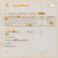Tangelo Mochi Keycap Set | PBT Dye-Sub Orange Cream Gingham Cute Animal Keycaps | Arktcat x U're