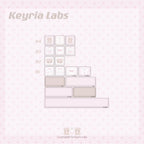 Bear Tea Party Pink Keycaps – PBT Dye-Sub Kawaii Set | Arktcat x Keyria Labs