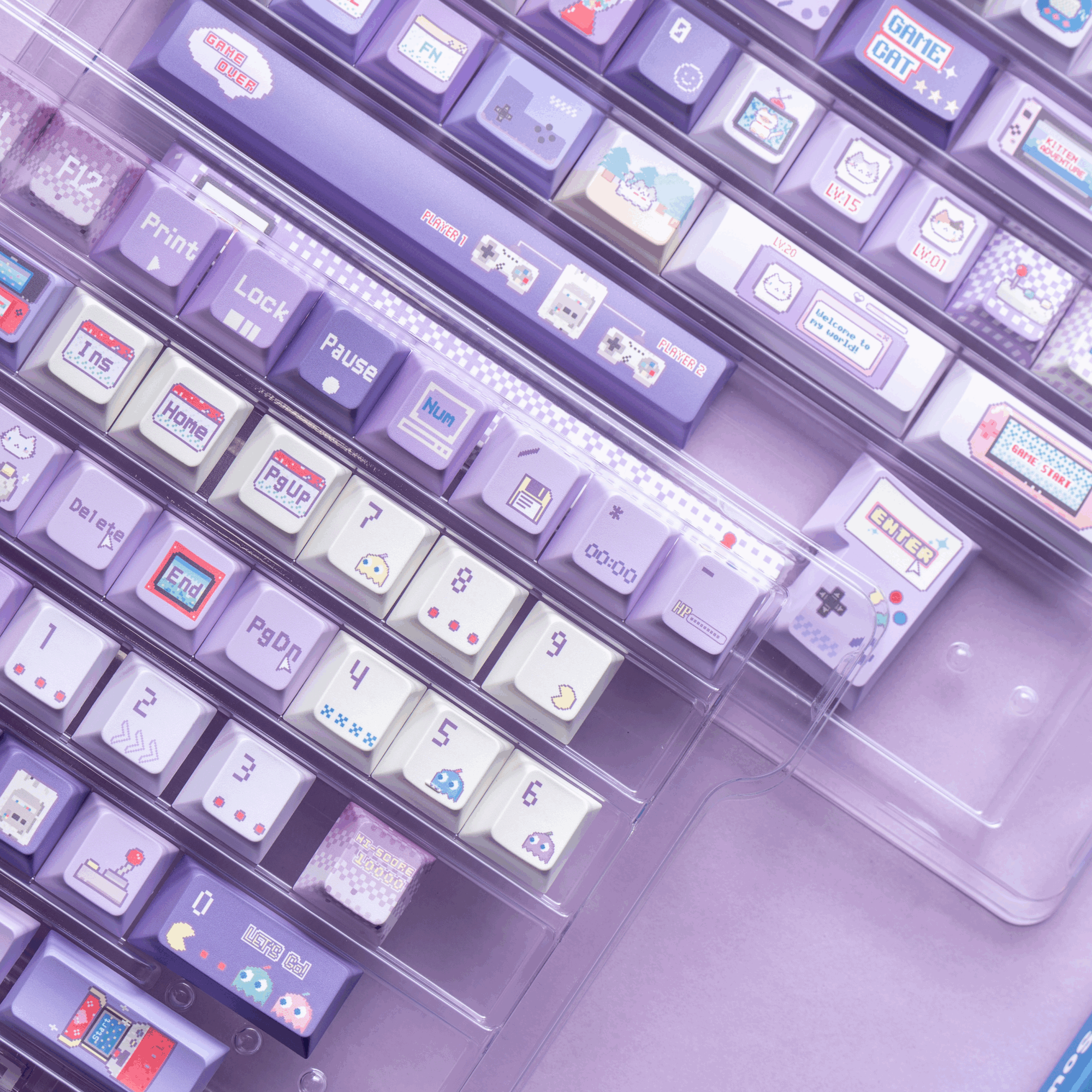 Cyber Kitty Arcade Keycaps – PBT+PC | ARKTCAT x SOULCAT
