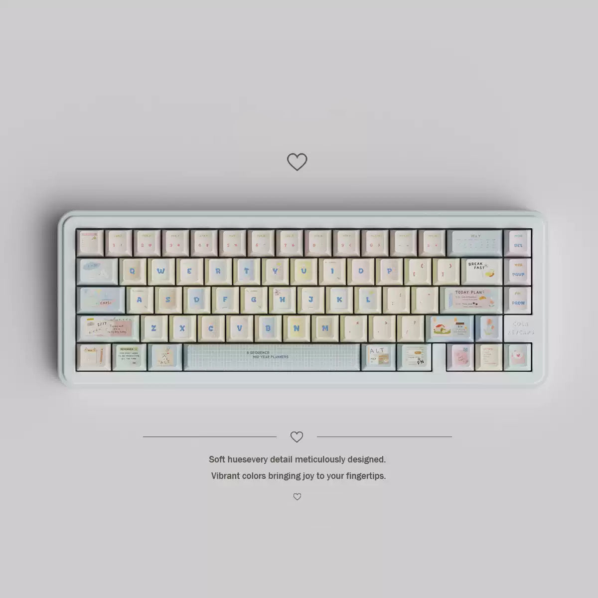 Cheese Love Note Keycap Set