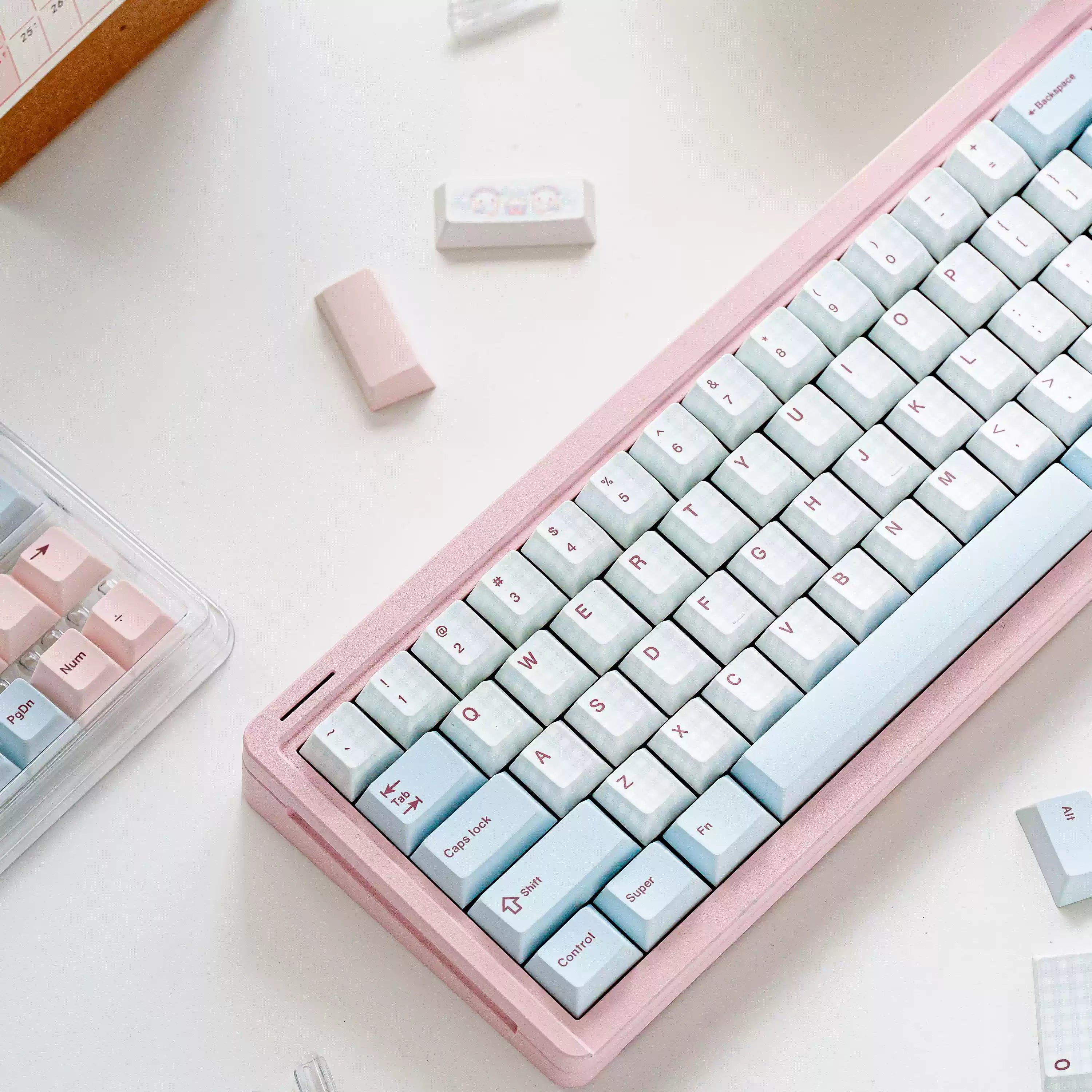 Bear Tea Party Powder Blue Keycaps | Arktcat x Keyria Labs