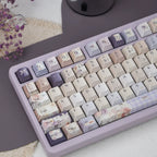 A Dream of Flowers Pearlescent Keycap Set - 121 keys PBT Dye-Sub | Arktcat x U're