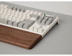 Solid Wood Keyboard Palm Rest ergonomic wrist support for typing and gaming