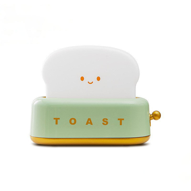 Toast Emotion Lamp – Retro Toaster Dimmable Night Light, USB-C Rechargeable for Bedside & Desk