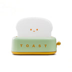 Toast Emotion Lamp – Retro Toaster Dimmable Night Light, USB-C Rechargeable for Bedside & Desk