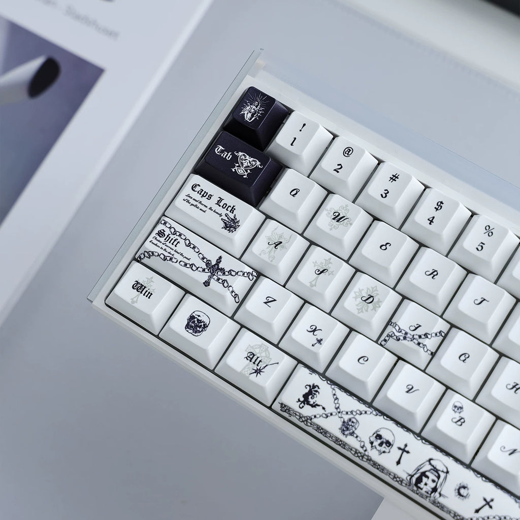 Pact of the Dead Gothic Keycap Set - 121-Key PBT Dye-Sub | Arktcat x U're