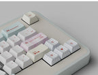 Matcha Mint & Pink Angel Keycap Set