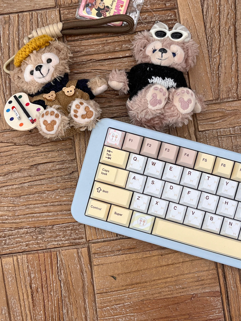 Bear Tea Party Little Bear Yellow Keycaps | Keyria Labs
