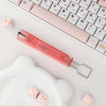 Keycap & Switch Puller Tool 2-in-1 – Pink Translucent Mechanical Keyboard Removal Tool