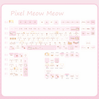 Pixel Meow Meow Keycaps –Cherry Profile PBT + PC | ARKTCAT x SOULCAT