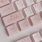 Pink Cat Keycap Set