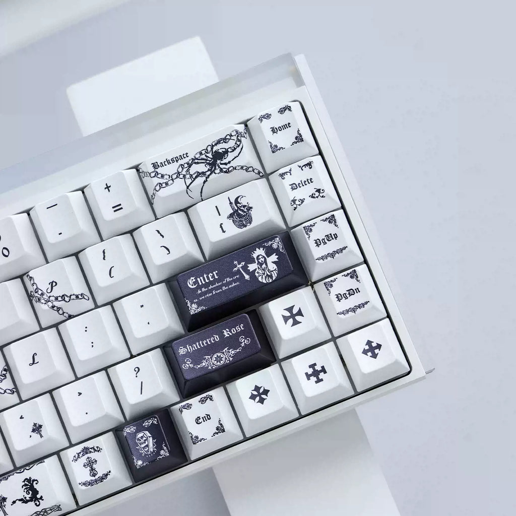 Pact of the Dead Gothic Keycap Set - 121-Key PBT Dye-Sub | Arktcat x U're