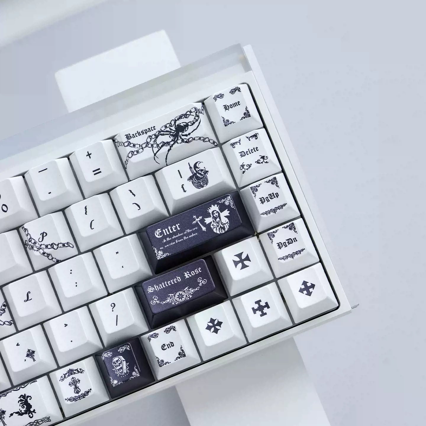 Pact of the Dead Gothic Keycap Set - 121-Key PBT Dye-Sub | Arktcat x U're