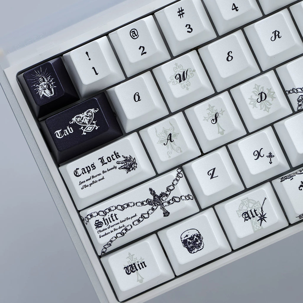 Pact of the Dead Gothic Keycap Set - 121-Key PBT Dye-Sub | Arktcat x U're