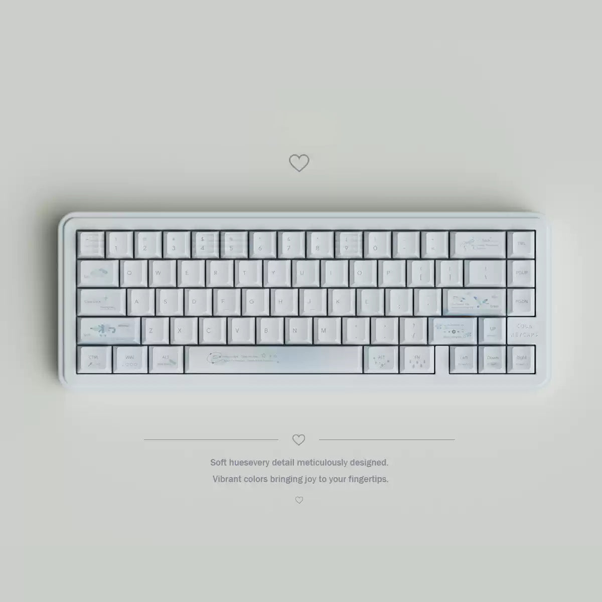 Dream Island Aqua Diary Keycap Set