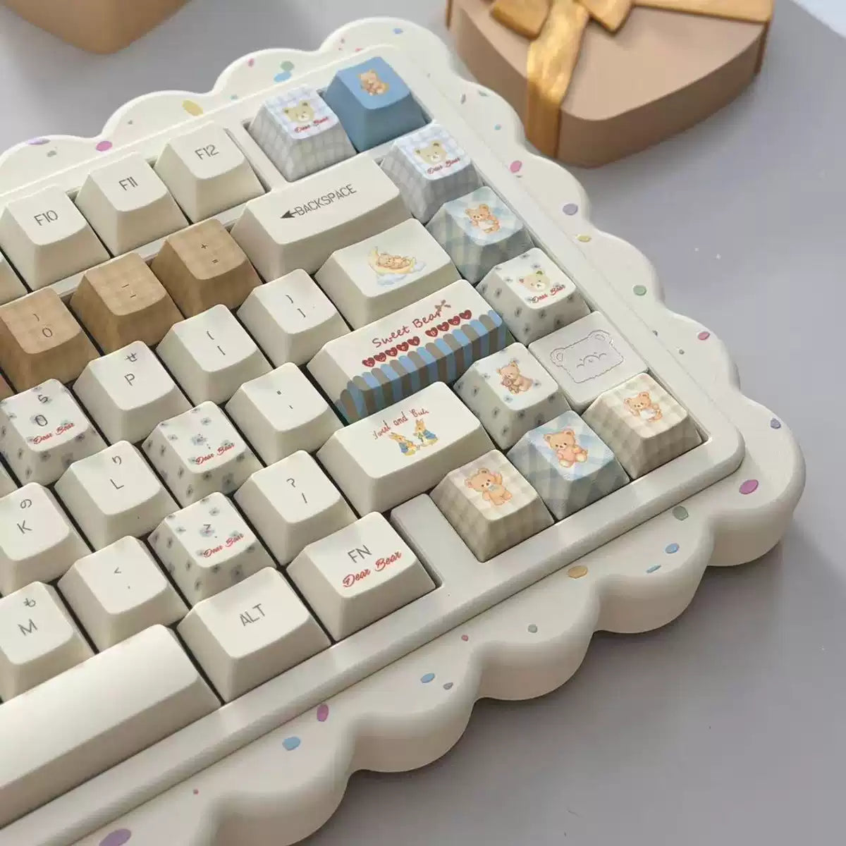 Sweet Bear & Rabbit Keycap Set