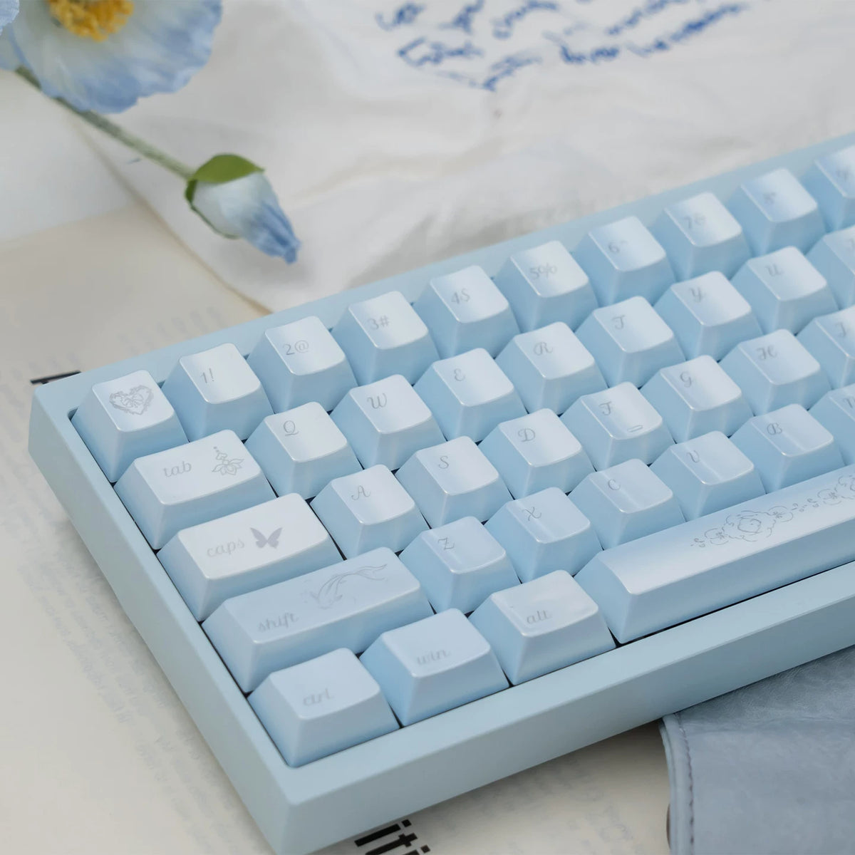 Brocade of Drifting Light Pearlescent PBT Keycap Set – Cherry Profile | U're Lab