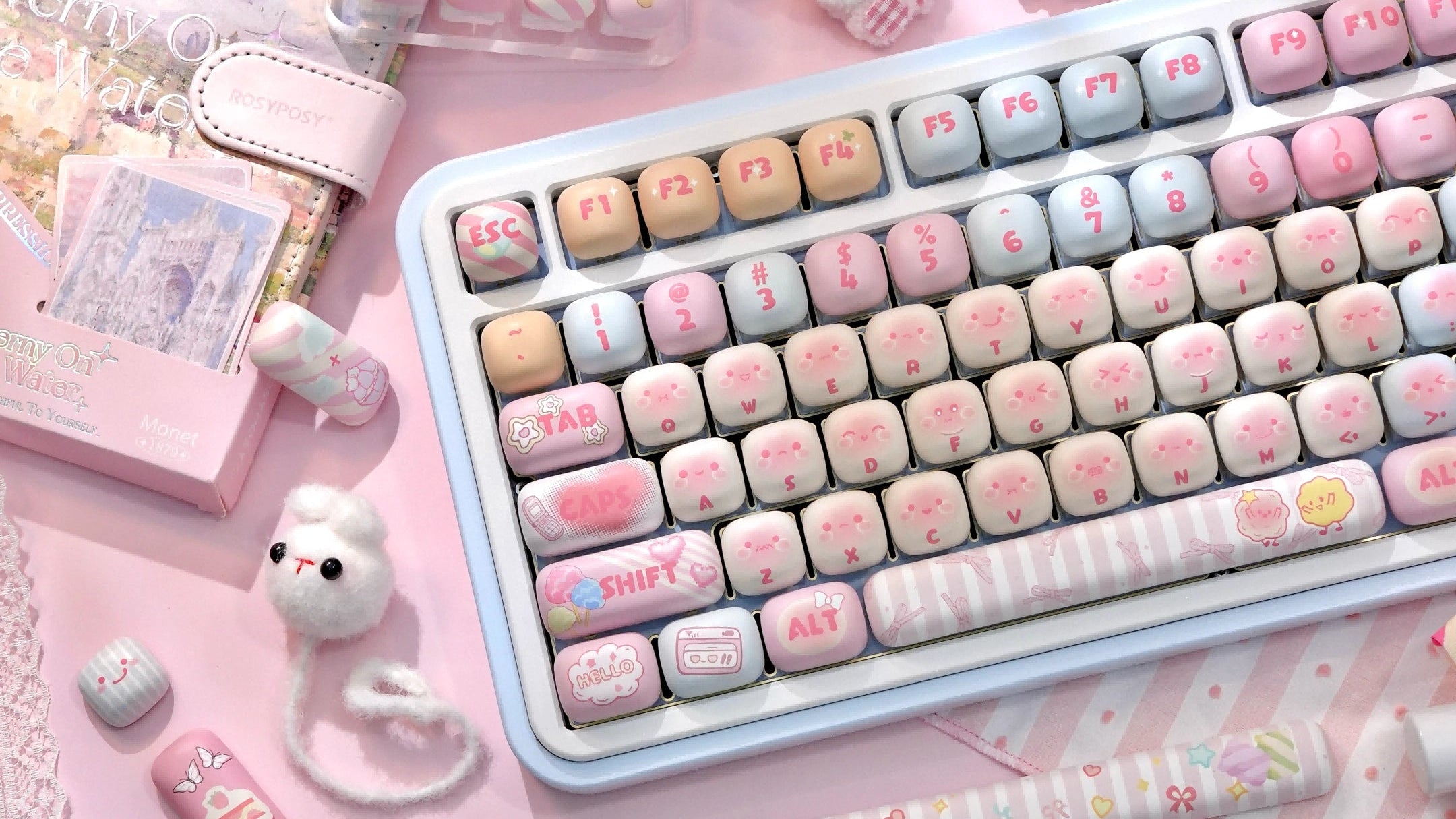 142 keys dye-sublimated PBT keycaps MOG profile