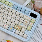 LEISURELY HOLIDAY PASTEL PBT DYE-SUB KEYCAP SET - CHERRY PROFILE | ARKTCAT x U're